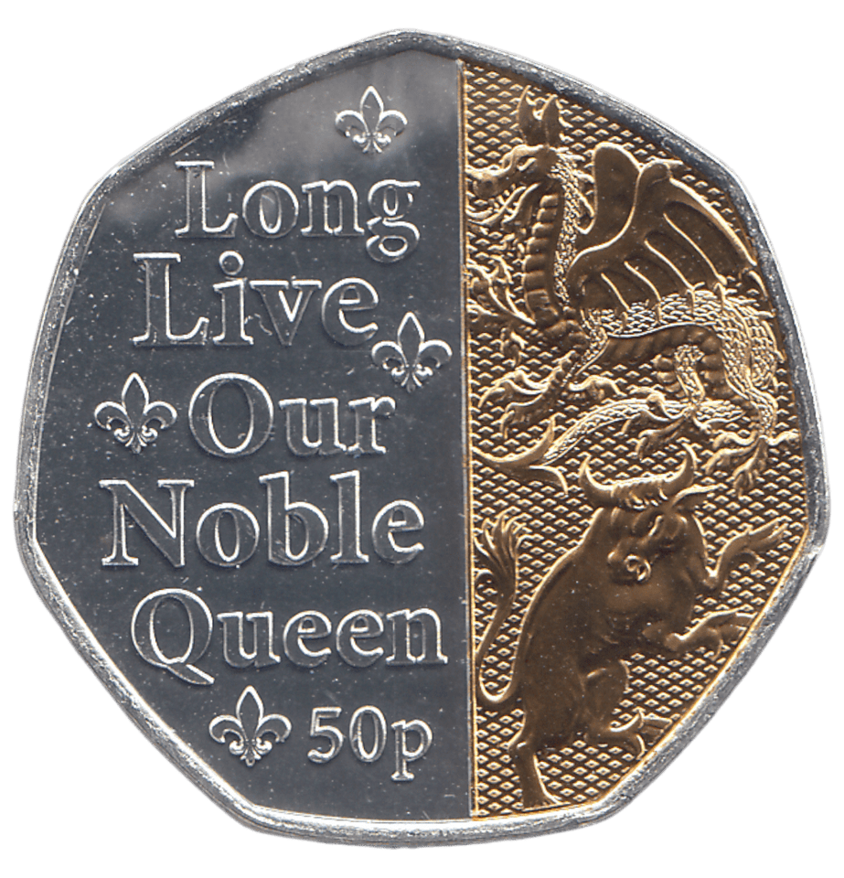 2022 50 PENCE LONG LIVE OUR NOBLE QUEEN ( BU ) - WORLD COINS - Cambridgeshire Coins