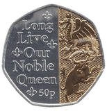 2022 50 PENCE LONG LIVE OUR NOBLE QUEEN ( BU ) - WORLD COINS - Cambridgeshire Coins