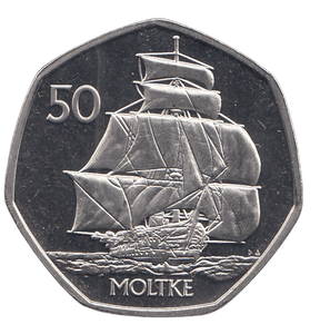2022 50 PENCE MOLTKE ( BU ) - WORLD COINS - Cambridgeshire Coins