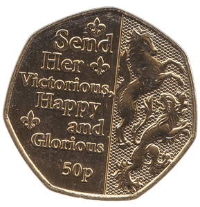 2022 50 PENCE SEND HER VICTORIOUS HAPPY AND GLORIOUS ( BU ) - WORLD COINS - Cambridgeshire Coins