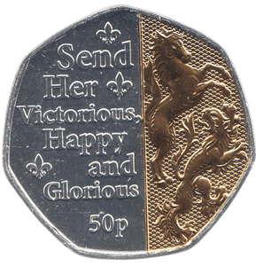 2022 50 PENCE SEND HER VICTORIOUS HAPPY AND GLORIOUS ( BU ) - WORLD COINS - Cambridgeshire Coins