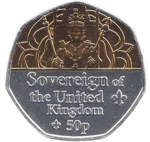 2022 50 PENCE SOVEREIGN OF THE UNITED KINGDOM ( BU ) - WORLD COINS - Cambridgeshire Coins