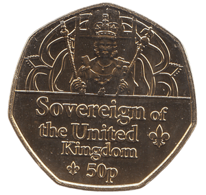 2022 50 PENCE SOVEREIGN OF THE UNITED KINGDOM ( BU ) - WORLD COINS - Cambridgeshire Coins