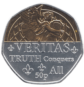 2022 50 PENCE VERITAS TRUTH CONQUERS ALL ( BU ) - WORLD COINS - Cambridgeshire Coins
