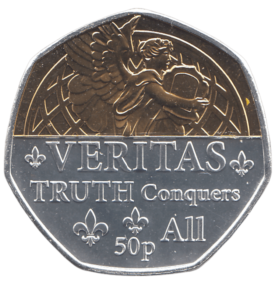 2022 50 PENCE VERITAS TRUTH CONQUERS ALL ( BU ) - WORLD COINS - Cambridgeshire Coins