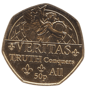 2022 50 PENCE VERITAS TRUTH CONQUERS ALL ( BU ) - WORLD COINS - Cambridgeshire Coins