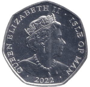 2022 50P 'GOD SAVE THE QUEEN' ISLE OF MAN - 50P REGIONAL ISSUE - Cambridgeshire Coins