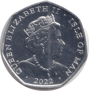 2022 50P 'GOD SAVE THE QUEEN' ISLE OF MAN - WORLD COINS - Cambridgeshire Coins