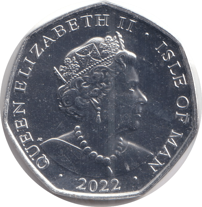 2022 50P 'GOD SAVE THE QUEEN' ISLE OF MAN - WORLD COINS - Cambridgeshire Coins