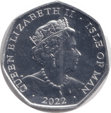 2022 50P 'GOD SAVE THE QUEEN' ISLE OF MAN - WORLD COINS - Cambridgeshire Coins