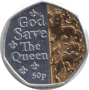 2022 50P 'GOD SAVE THE QUEEN' ISLE OF MAN - WORLD COINS - Cambridgeshire Coins