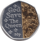 2022 50P 'GOD SAVE THE QUEEN' ISLE OF MAN - WORLD COINS - Cambridgeshire Coins