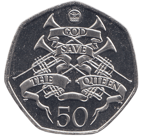 2022 50P QUEEN PLATINUM JUBILEE ( BU ) - SILVER WORLD COINS - Cambridgeshire Coins