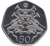 2022 50P QUEEN PLATINUM JUBILEE ( BU ) - SILVER WORLD COINS - Cambridgeshire Coins