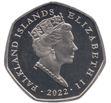 2022 50P QUEEN PLATINUM JUBILEE ( BU ) - SILVER WORLD COINS - Cambridgeshire Coins