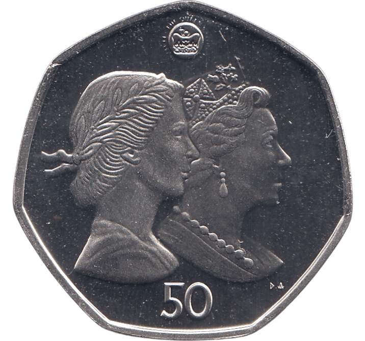 2022 50P QUEEN PLATINUM JUBILEE ( BU ) - SILVER WORLD COINS - Cambridgeshire Coins