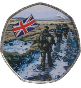 2022 50P SHAPED COIN LAND OF HOPE AND GLORY - 50P SHAPED COIN - Cambridgeshire Coins