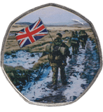 2022 50P SHAPED COIN LAND OF HOPE AND GLORY - 50P SHAPED COIN - Cambridgeshire Coins