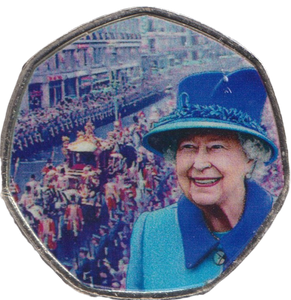 2022 50P SHAPED COIN LAND OF HOPE AND GLORY - 50P SHAPED COIN - Cambridgeshire Coins