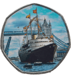 2022 50P SHAPED COIN LAND OF HOPE AND GLORY - 50P SHAPED COIN - Cambridgeshire Coins