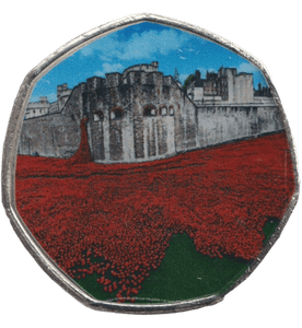 2022 50P SHAPED COIN LAND OF HOPE AND GLORY - 50P SHAPED COIN - Cambridgeshire Coins