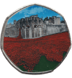 2022 50P SHAPED COIN LAND OF HOPE AND GLORY - 50P SHAPED COIN - Cambridgeshire Coins