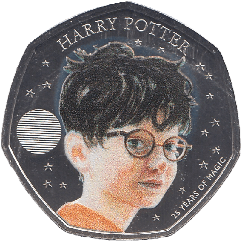 2022 BRILLIANT UNCIRCULATED COLOURISED HARRY POTTER FIFTY PENCE - 50p BU - Cambridgeshire Coins