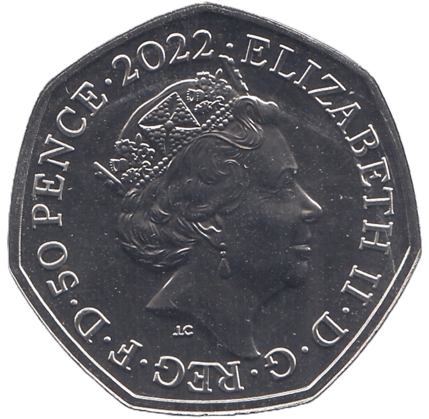 2022 BRILLIANT UNCIRCULATED COLOURISED HARRY POTTER FIFTY PENCE - 50p BU - Cambridgeshire Coins