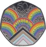 2022 BRILLIANT UNCIRCULATED COLOURISED PRIDE FIFTY PENCE - 50p BU - Cambridgeshire Coins