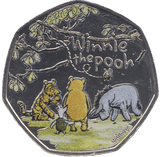 2022 BRILLIANT UNCIRCULATED COLOURISED WINNIE THE POOH FIFTY PENCE - 50p BU - Cambridgeshire Coins