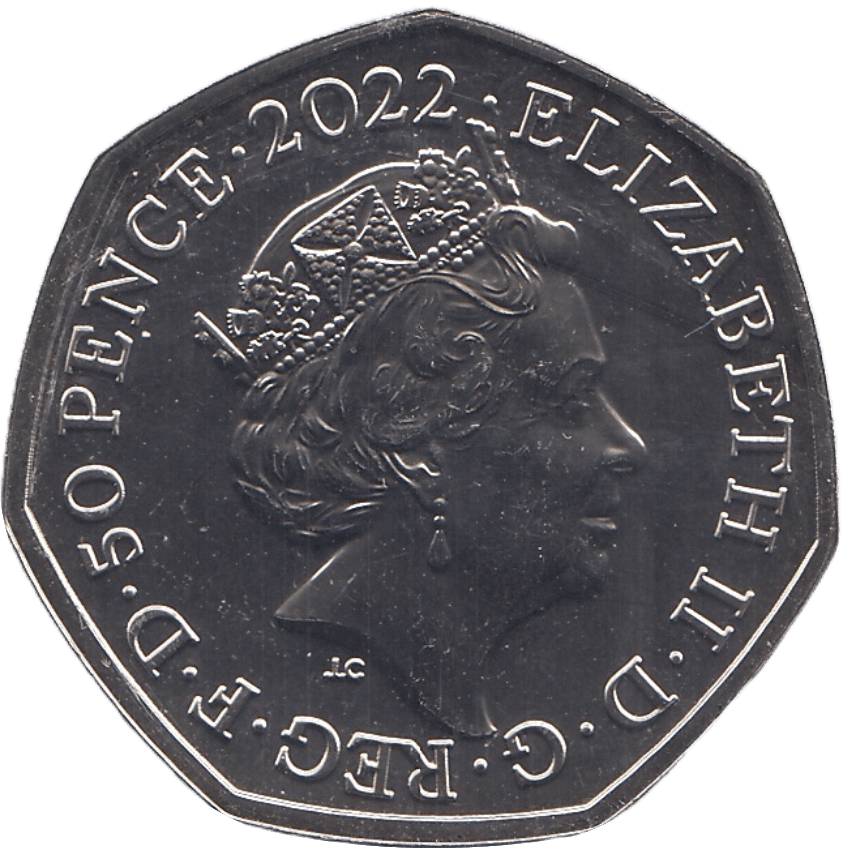 2022 BRILLIANT UNCIRCULATED COLOURISED WINNIE THE POOH FIFTY PENCE - 50p BU - Cambridgeshire Coins