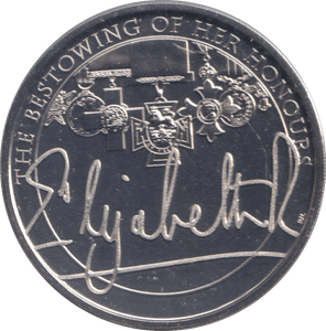2022 BRILLIANT UNCIRCULATED £5 COIN THE QUEENS REIGN FOUNTAIN OF HONOUR BU - £5 BU - Cambridgeshire Coins