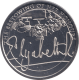 2022 BRILLIANT UNCIRCULATED £5 COIN THE QUEENS REIGN FOUNTAIN OF HONOUR BU - £5 BU - Cambridgeshire Coins