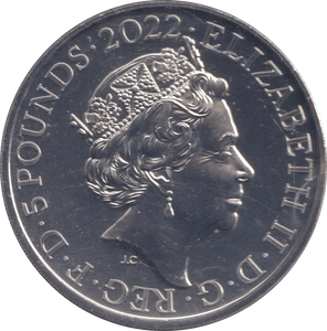 2022 BRILLIANT UNCIRCULATED £5 COIN THE QUEENS REIGN FOUNTAIN OF HONOUR BU - £5 BU - Cambridgeshire Coins