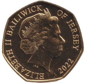2022 BU 50P BAILIWICK OF JERSEY CARITAS - WORLD COINS - Cambridgeshire Coins