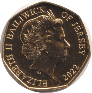 2022 BU 50P BAILIWICK OF JERSEY VICTORIA - WORLD COINS - Cambridgeshire Coins
