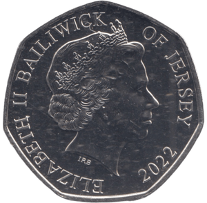 2022 BU 50P VICTORIA BAILIWICK OF JERSEY - 50P REGIONAL ISSUES - Cambridgeshire Coins