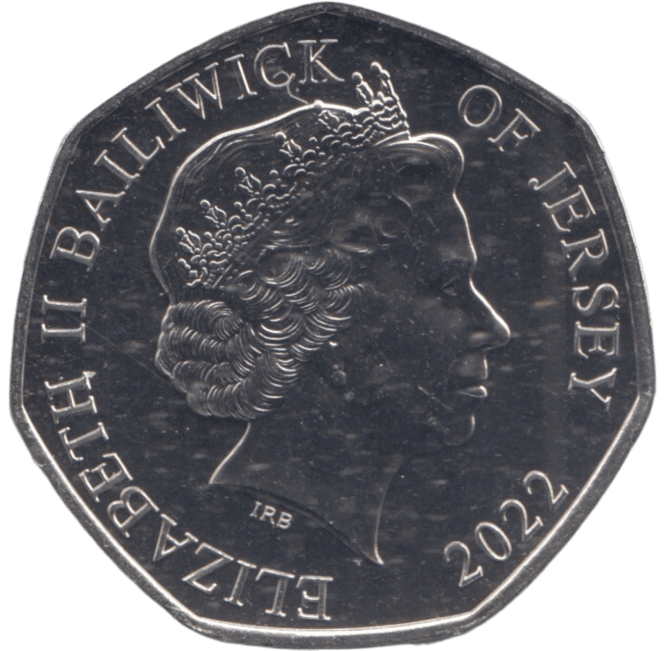 2022 BU 50P VICTORIA BAILIWICK OF JERSEY - 50P REGIONAL ISSUES - Cambridgeshire Coins