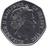 2022 BU 50P VICTORIA BAILIWICK OF JERSEY - 50P REGIONAL ISSUES - Cambridgeshire Coins