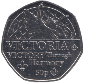 2022 BU 50P VICTORIA BAILIWICK OF JERSEY - 50P REGIONAL ISSUES - Cambridgeshire Coins
