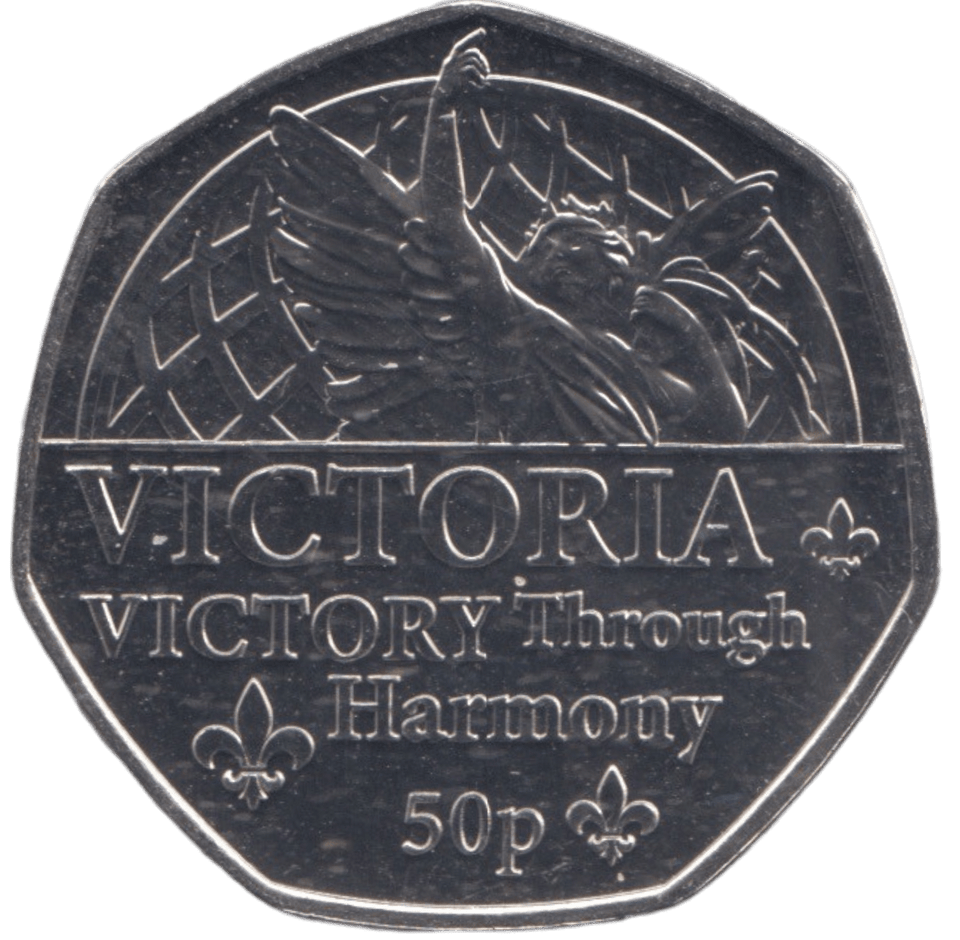 2022 BU 50P VICTORIA BAILIWICK OF JERSEY - 50P REGIONAL ISSUES - Cambridgeshire Coins