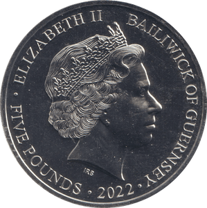 2022 BU FIVE POUND BAILIWICK OF GUERNSEY - WORLD COINS - Cambridgeshire Coins