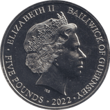 2022 BU FIVE POUND BAILIWICK OF GUERNSEY - WORLD COINS - Cambridgeshire Coins