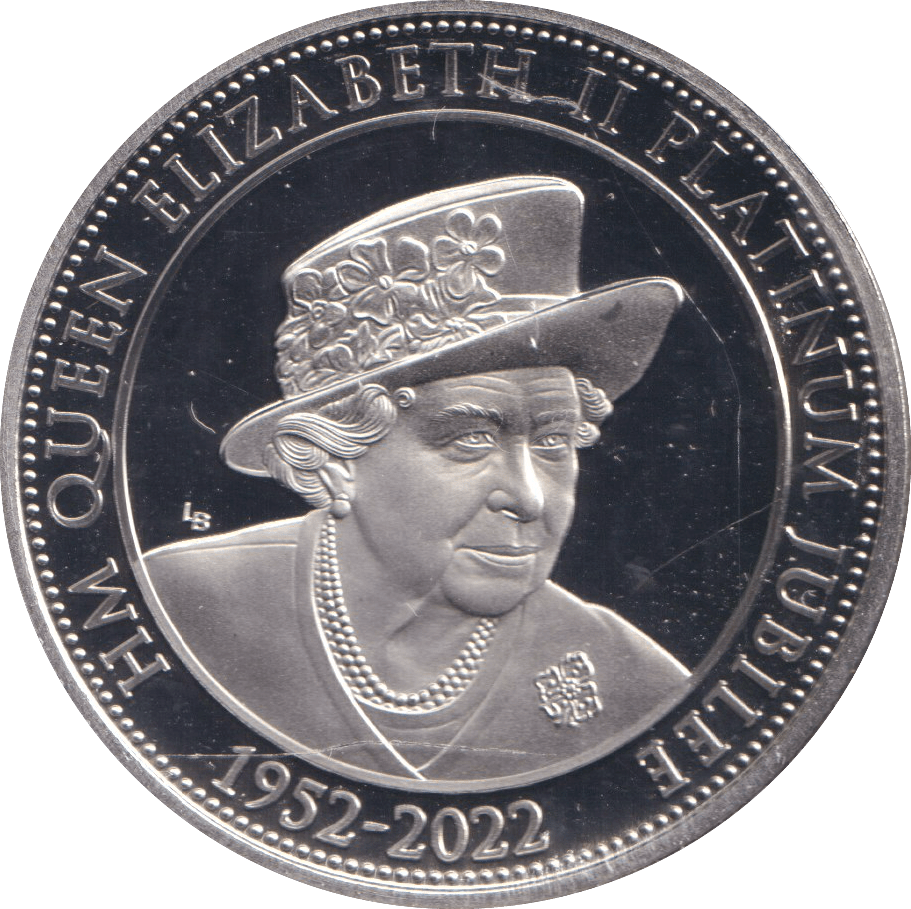 2022 BU FIVE POUNDS ISLE OF MAN ELIZABETH II PLATINUM JUBILEE - WORLD COINS - Cambridgeshire Coins