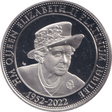 2022 BU FIVE POUNDS ISLE OF MAN ELIZABETH II PLATINUM JUBILEE - WORLD COINS - Cambridgeshire Coins