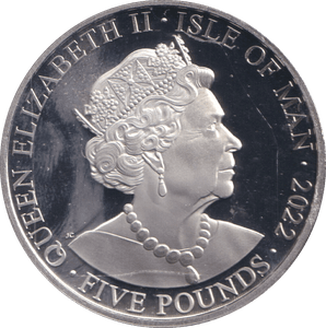 2022 BU FIVE POUNDS ISLE OF MAN ELIZABETH II PLATINUM JUBILEE - WORLD COINS - Cambridgeshire Coins