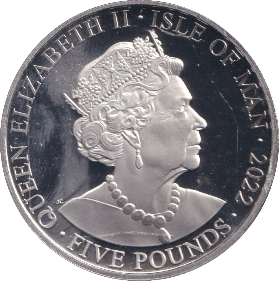 2022 BU FIVE POUNDS ISLE OF MAN ELIZABETH II PLATINUM JUBILEE - WORLD COINS - Cambridgeshire Coins