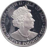 2022 BU FIVE POUNDS ISLE OF MAN ELIZABETH II PLATINUM JUBILEE - WORLD COINS - Cambridgeshire Coins