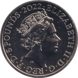 2022 BU FIVE POUNDS WILLIAM - WORLD COINS - Cambridgeshire Coins