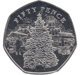 2022 CHRISTMAS 50P CHRISTMAS TREE ( BU ) - 50p BU - Cambridgeshire Coins